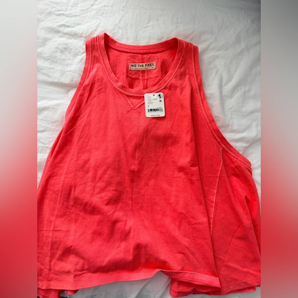 We The Free Vibrant Pink Tank Top